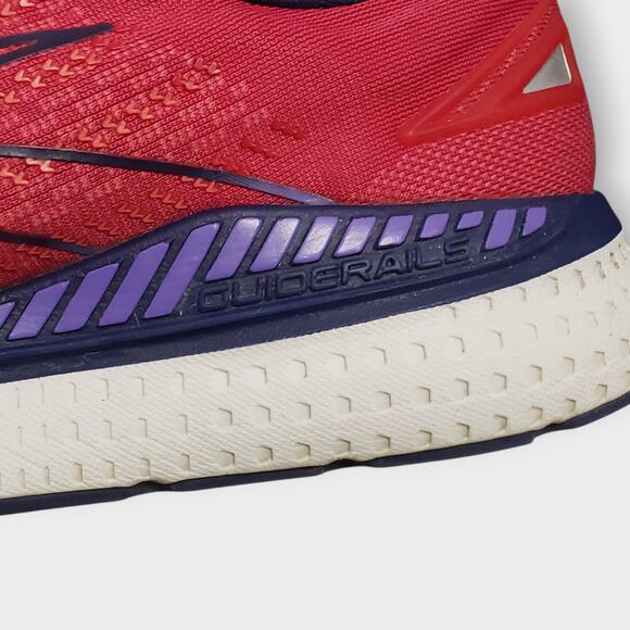 Brooks Glycerin GTS 19 Womens Sz 10 Medium Mesh Pink Blue Athletic Running Shoes - Picture 9 of 15